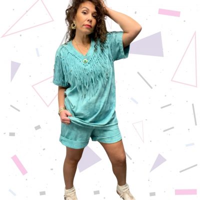 Mint Green Western Fringed Twin Set