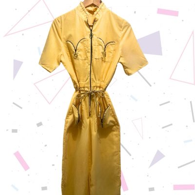Yellow Cotton Jumpsuit