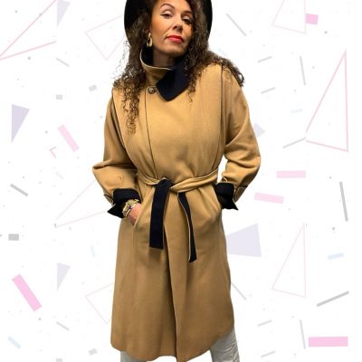 Camel Cashmere Coat by Mansfield