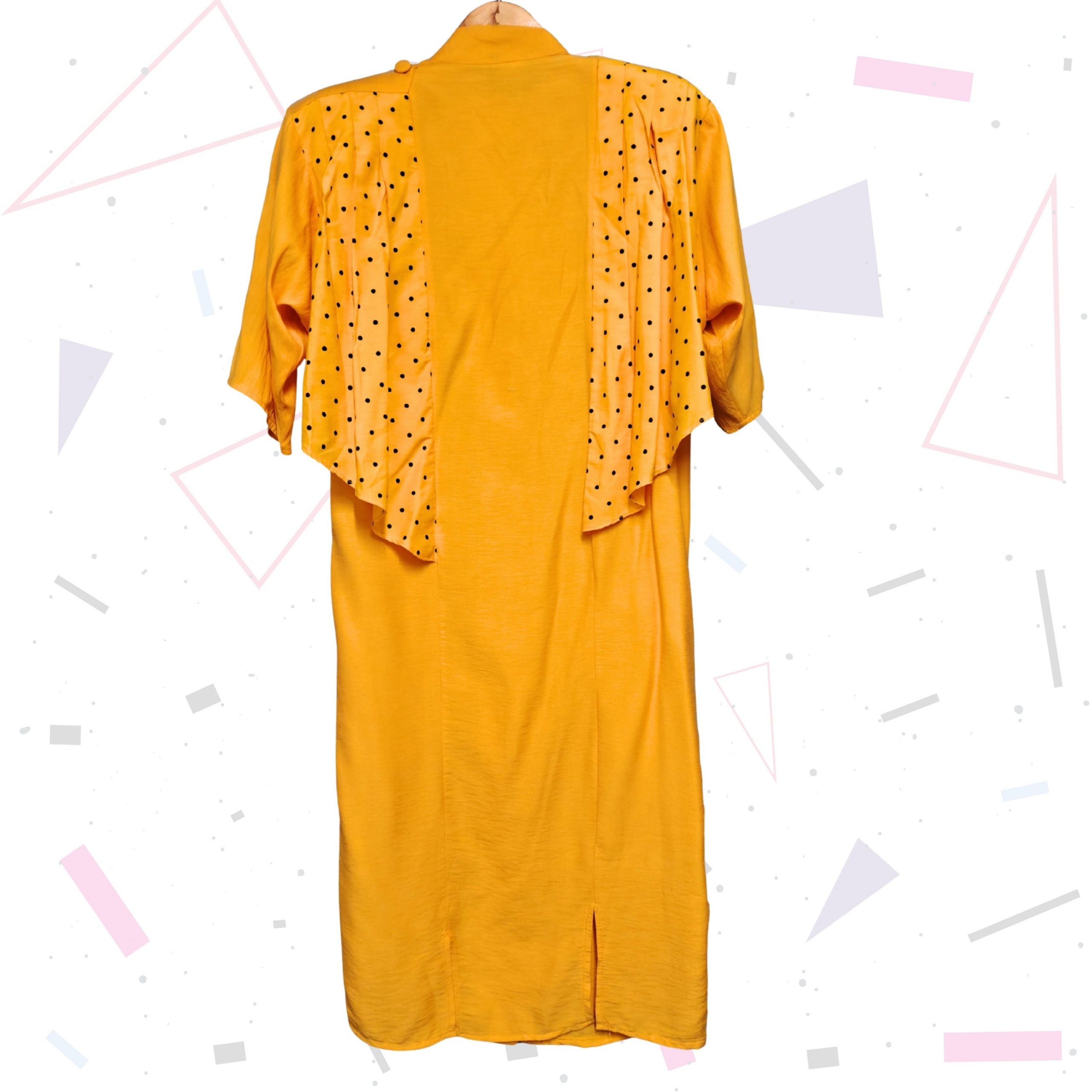 Creations Yellow 80s Dress - Image 2