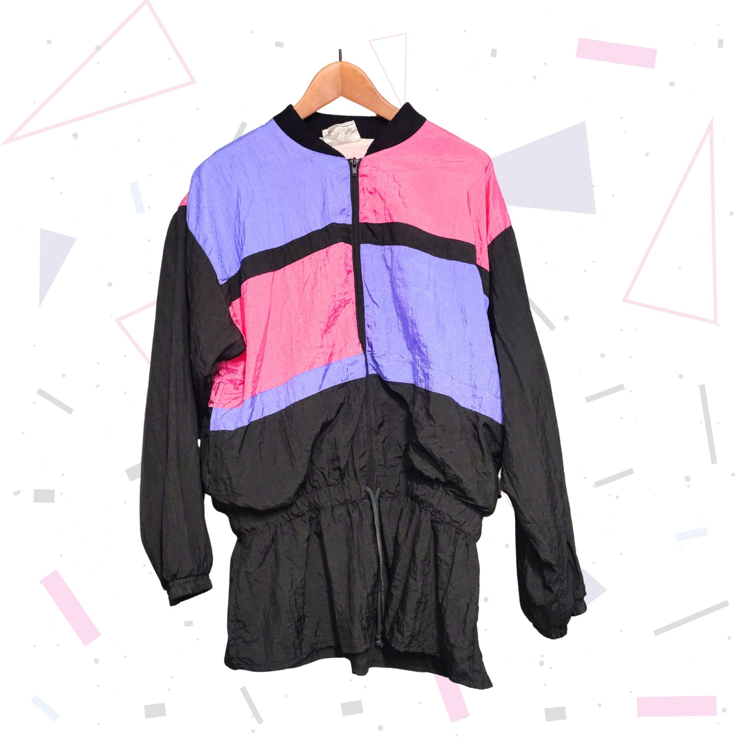 80s Colour Block Windbreaker - Image 3