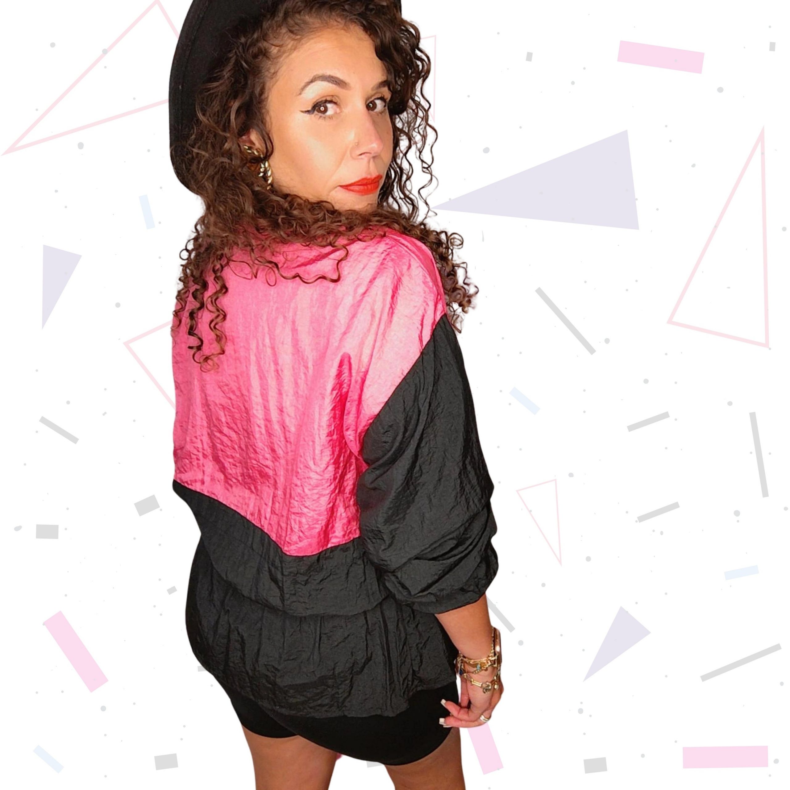 80s Colour Block Windbreaker - Image 2