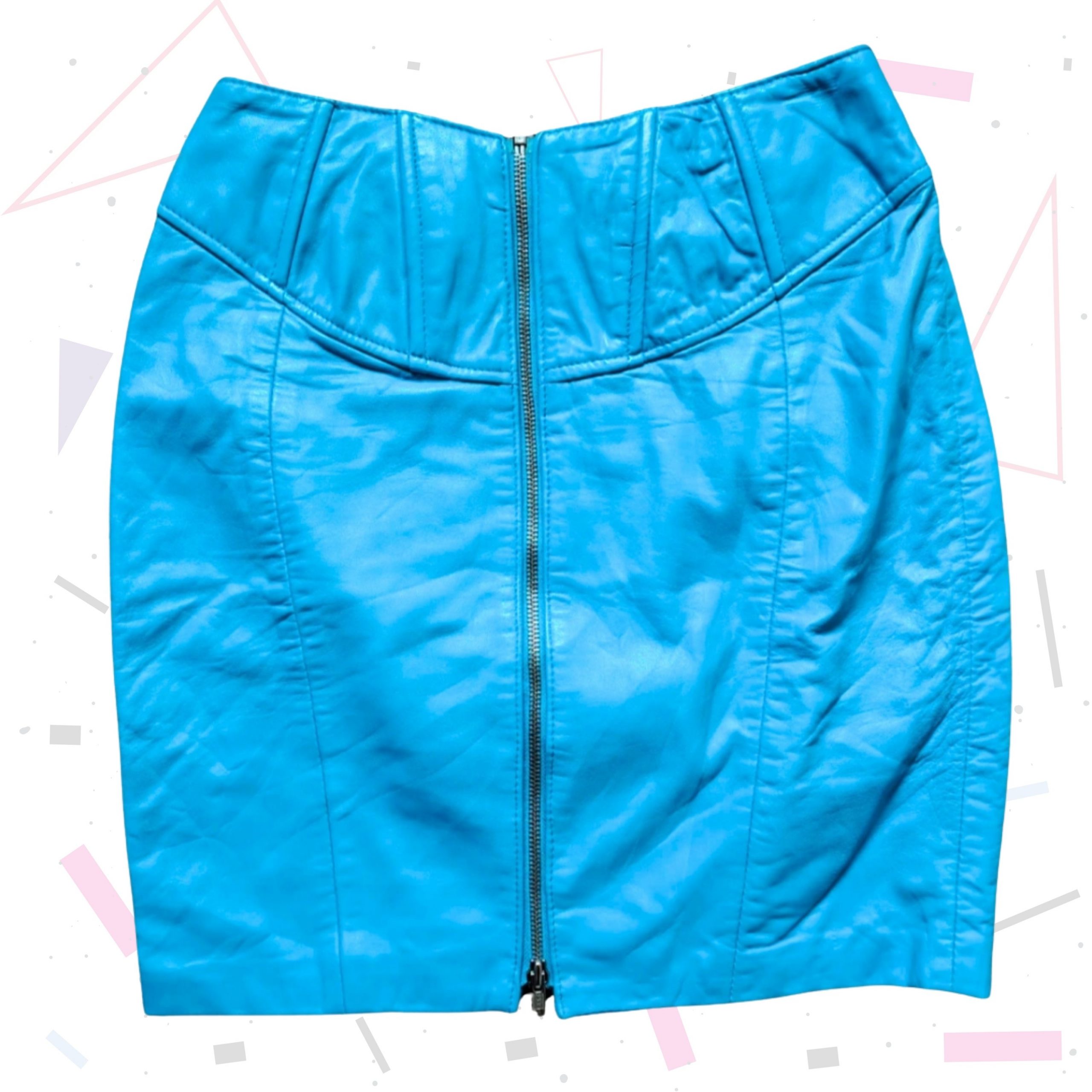 Michael Hoban Leather Skirt