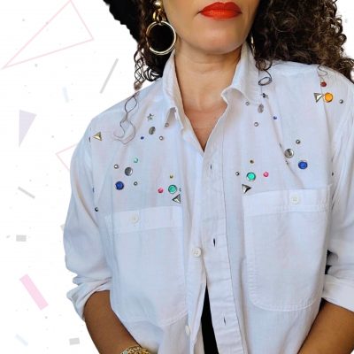 White Embellished Shirt