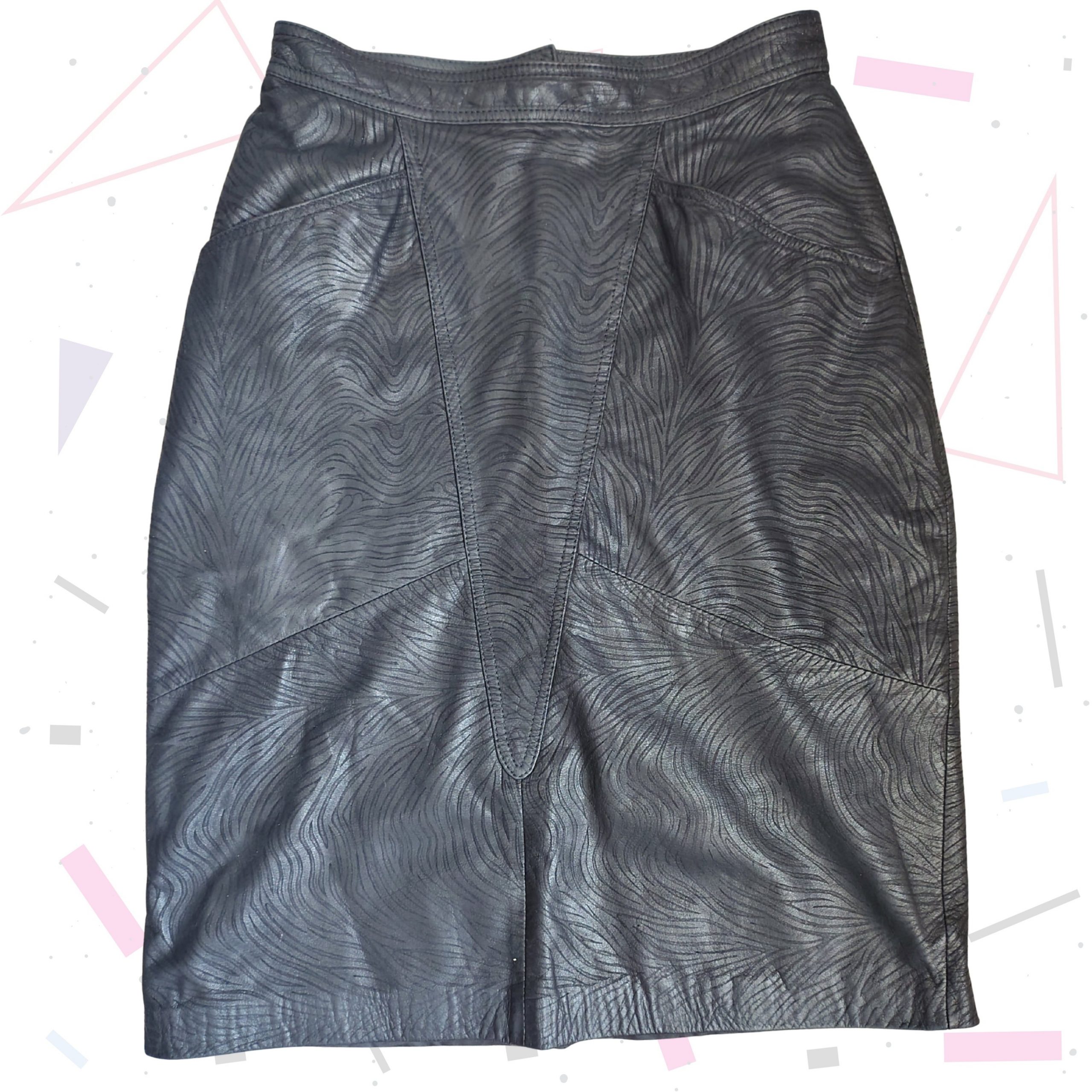 80s Leather Skirt