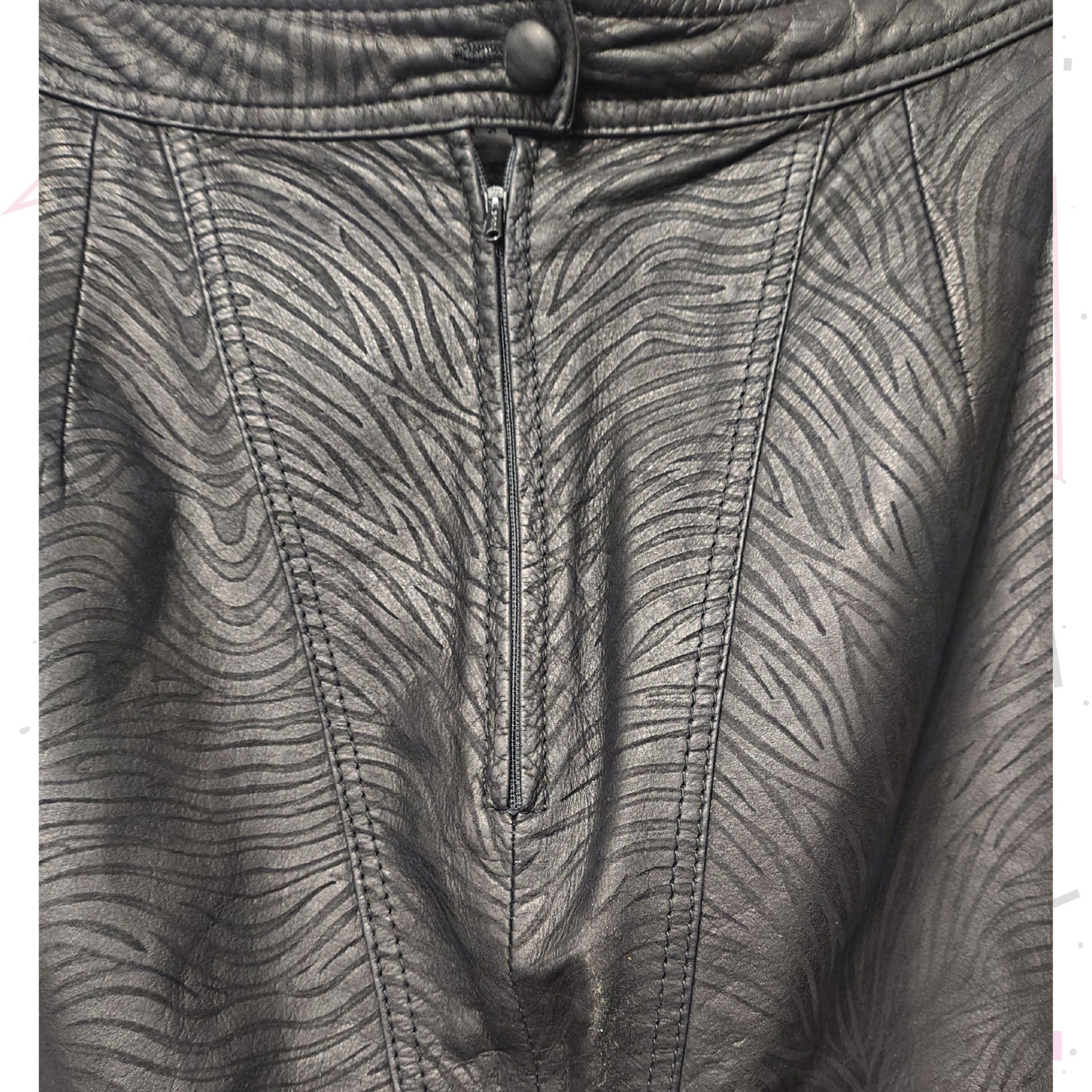 80s Leather Skirt - Image 2