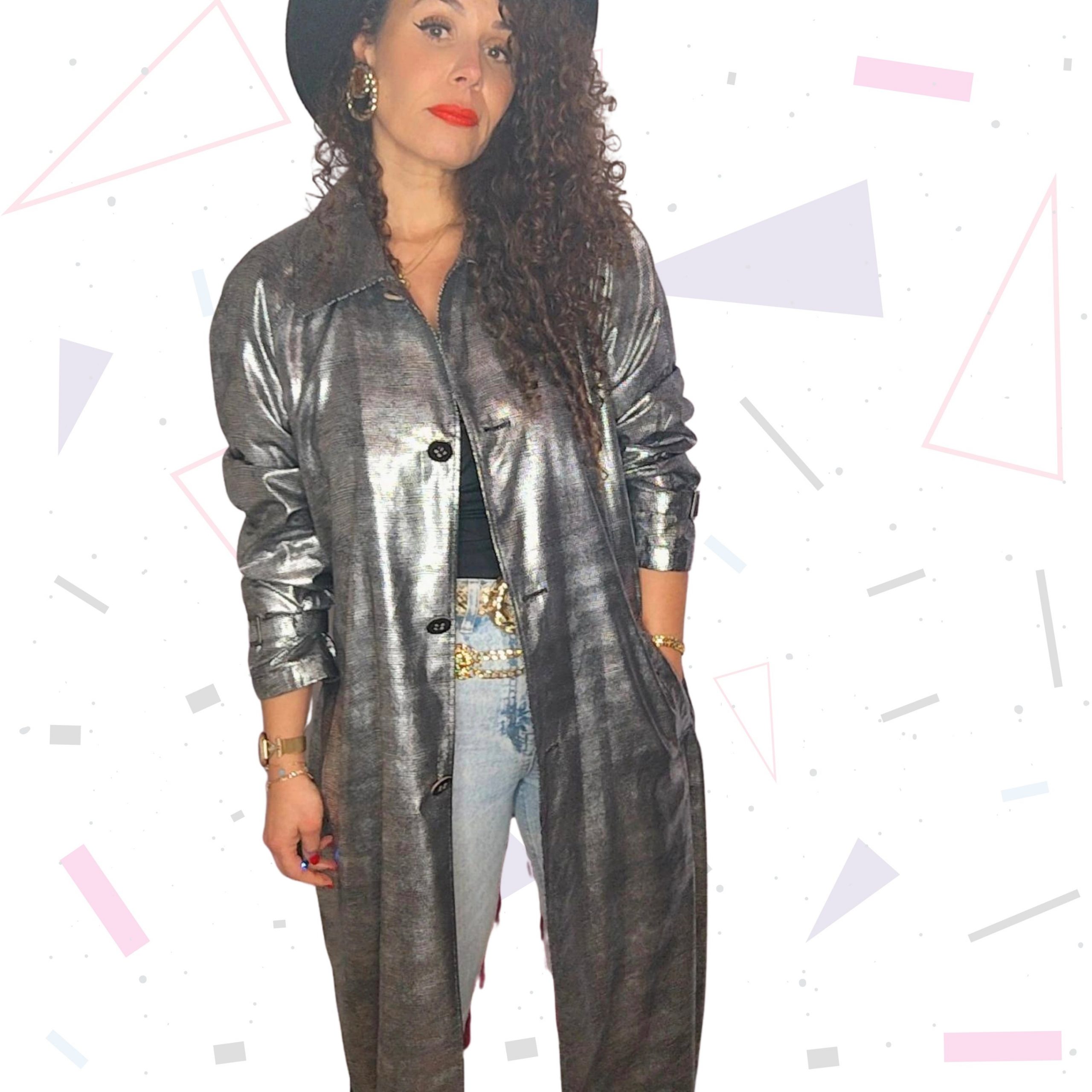80s Silver Trench - Image 4