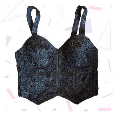 Black Beaded Bralet
