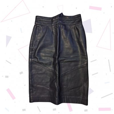 Vintage 80s Leather Skirt