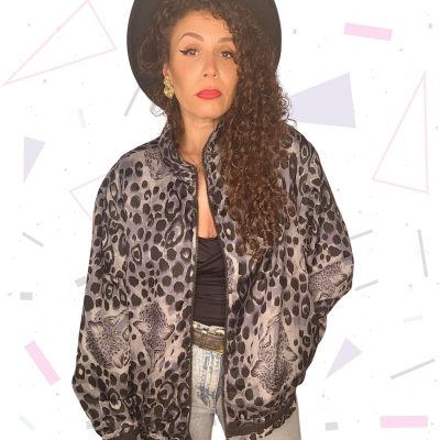 80s Silk Bomber Jacket