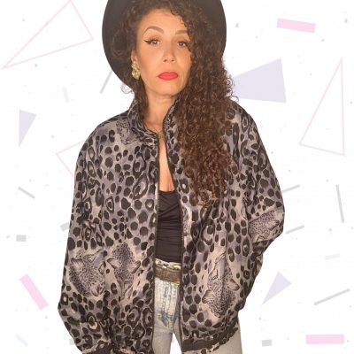 80s Silk Bomber Jacket