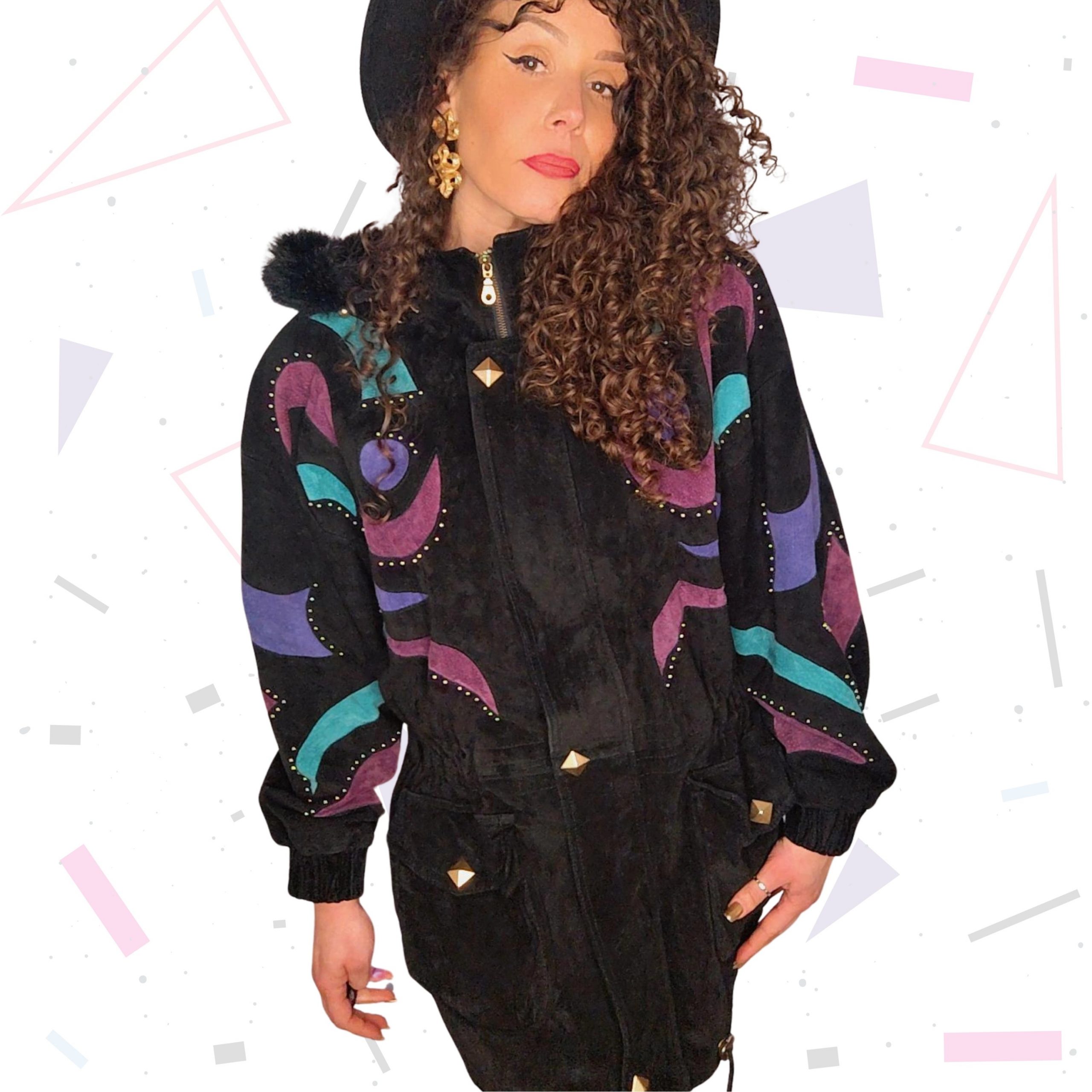 80s Dino'z Suede Parka Jacket - Image 2