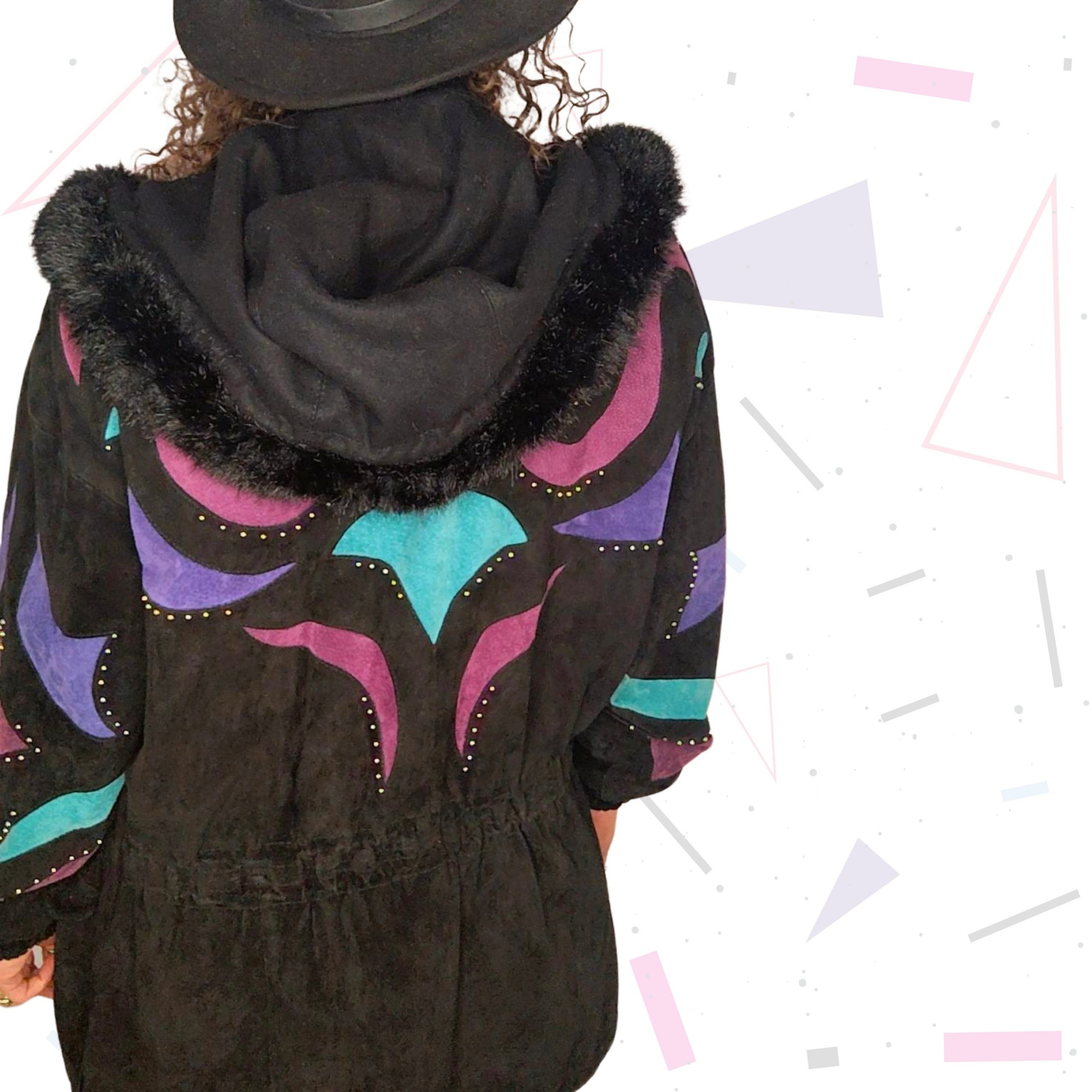 80s Dino'z Suede Parka Jacket - Image 4