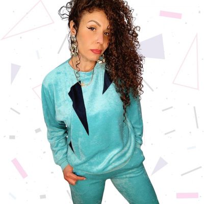 80S Velour Loungewear Set