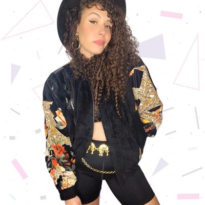 Julian K Suede and Velvet Bomber Jacket
