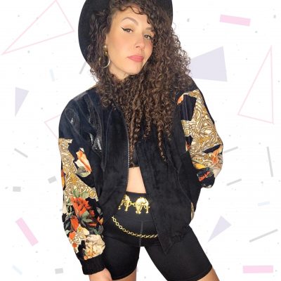 Julian K Suede and Velvet Bomber Jacket
