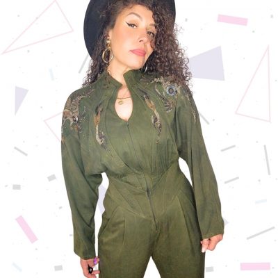 IIF Olive Structured Jumpsuit