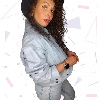 Butter Soft Light Grey Leather Jacket with Detachable Sleeves
