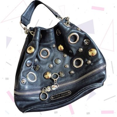 Black Betsey Johnson Studded Bag
