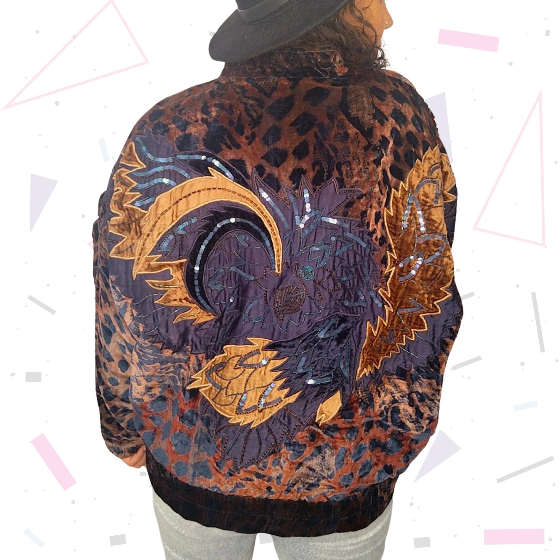 1980S Vintage JA RESORT Velvet Jacket - Image 2