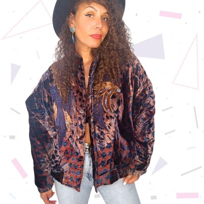 1980S Vintage JA RESORT Velvet Jacket