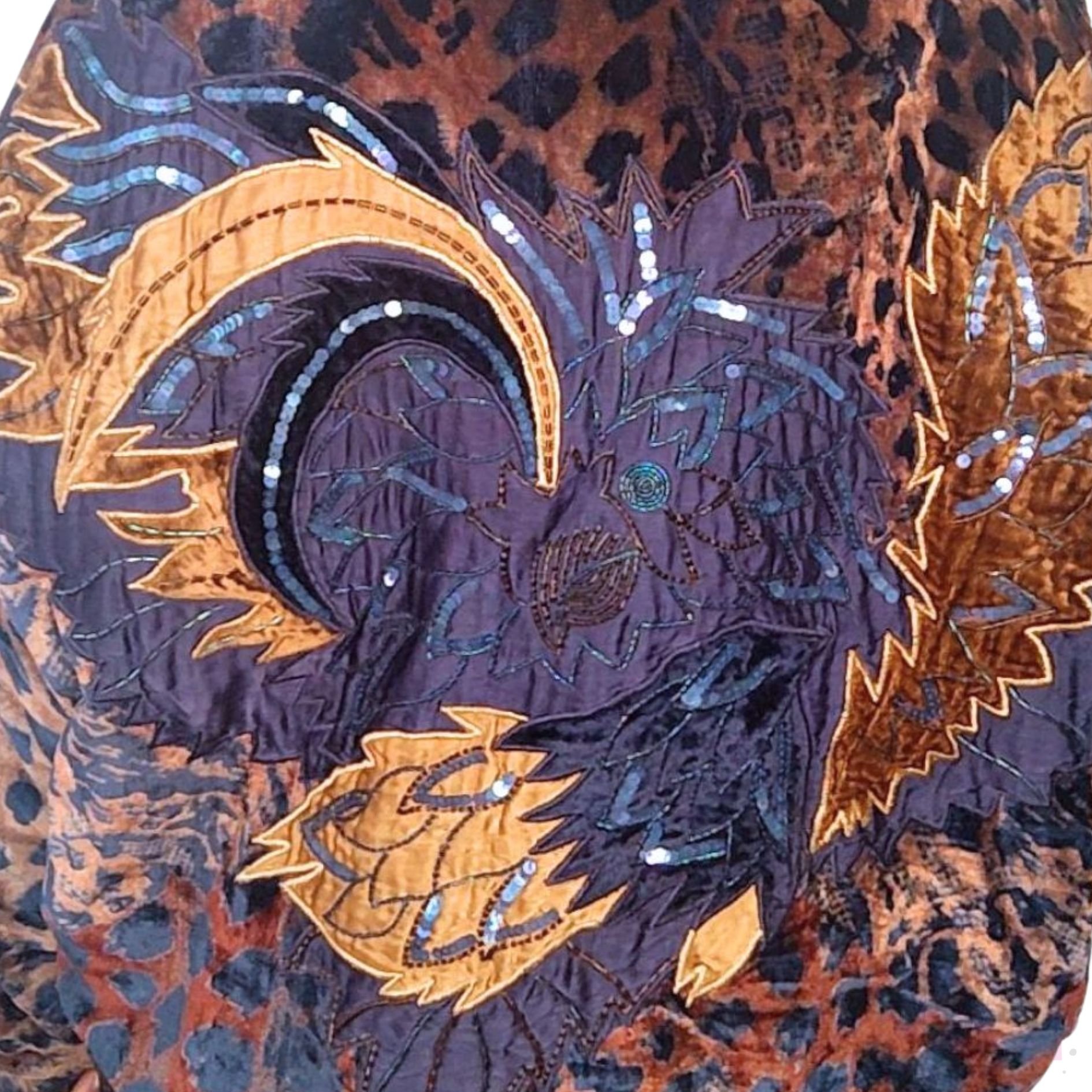 1980S Vintage JA RESORT Velvet Jacket - Image 3