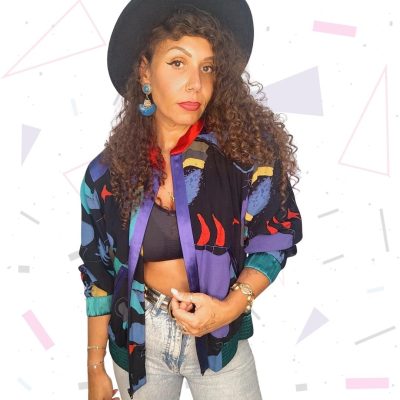 Vintage 1990s Abstract Bomber Jacket