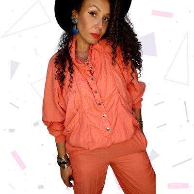 1990s Coral Full Tracksuit